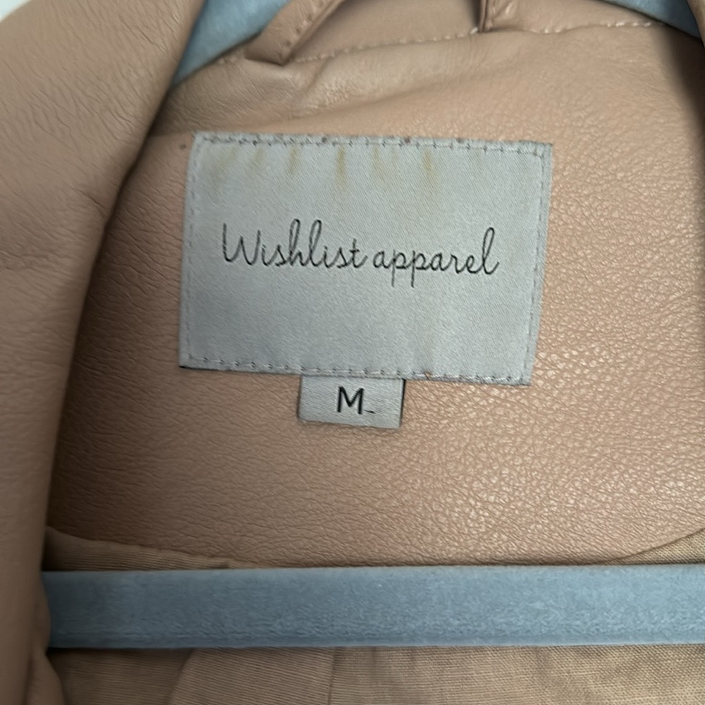Neutral “leather” jacket - Picture 3 of 5